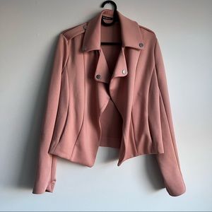 Stradivarius Soft Biker Jacket Pink